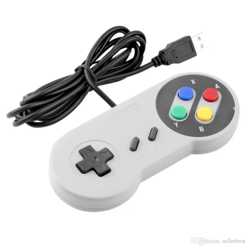 Classic USB Controller PC Controllers Gamepad Joypad Joystick Replacement for Super SF for SNES NES Tablet PC LaWindows MAC