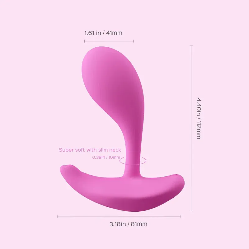 Built-in pressure sensor for personalized pleasure Built-in temperature detector monitors vaginal temp Honey Play Box App enabled 9 Intense Vibration Modes Discreet & portable design