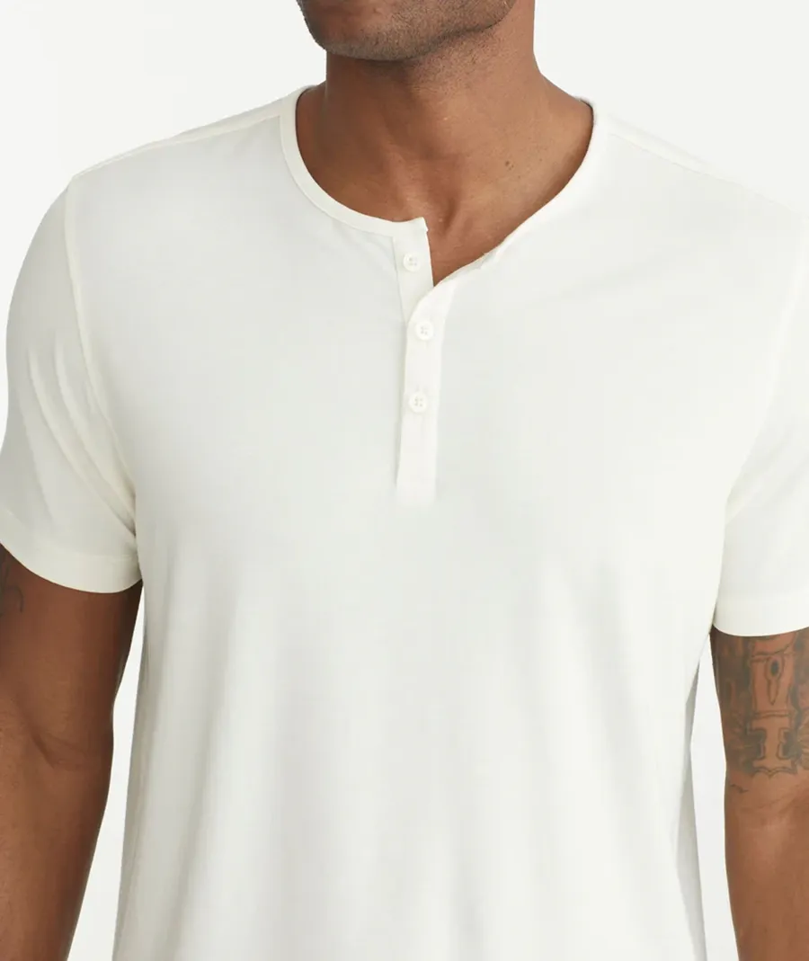 White Open Collar T-shirt