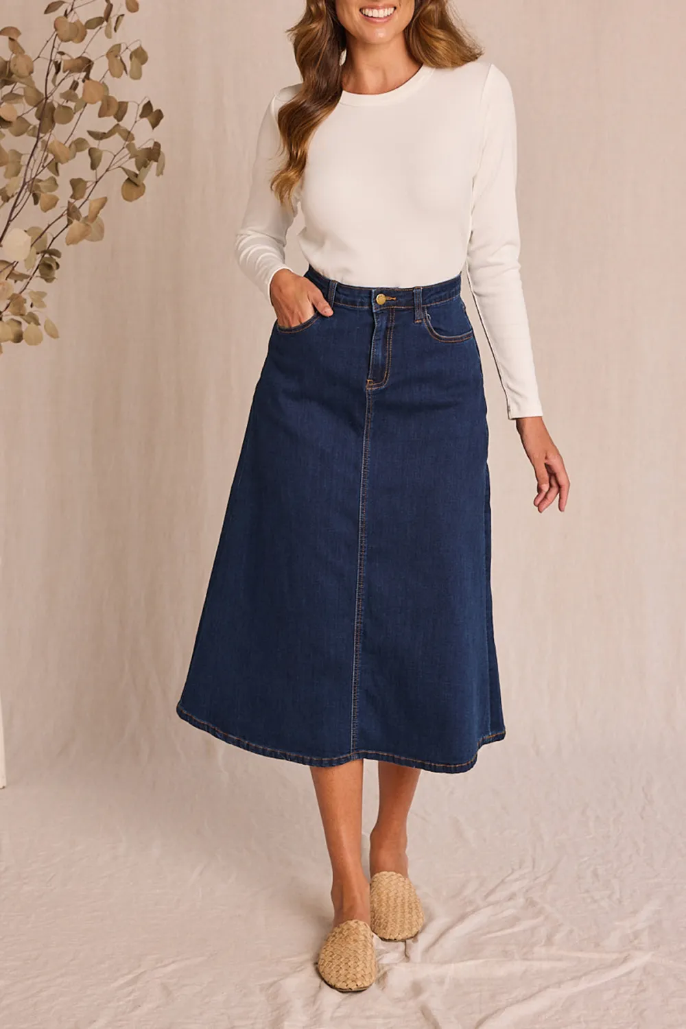 Everyday A-Line Denim Skirt Bundle