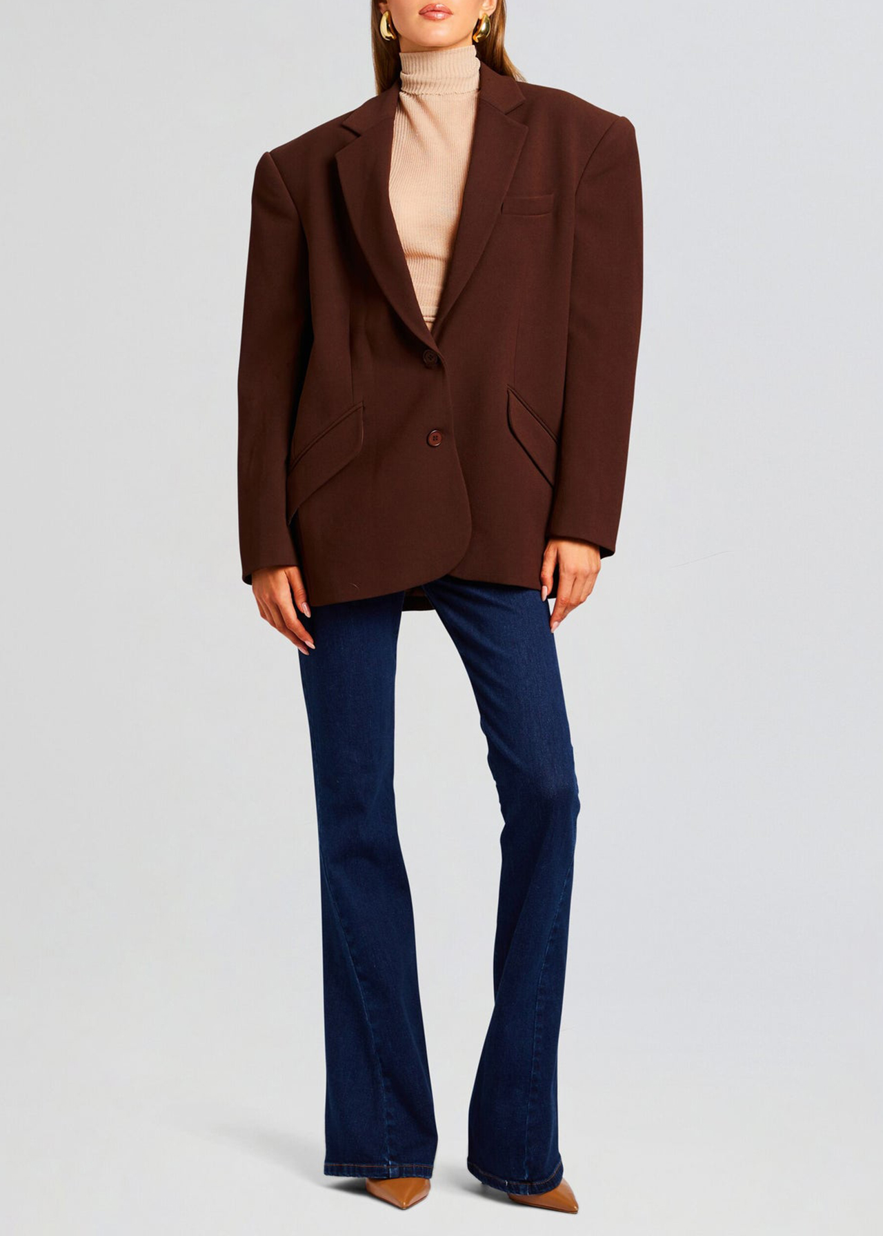 Linen Adel Oversized Dad Blazer