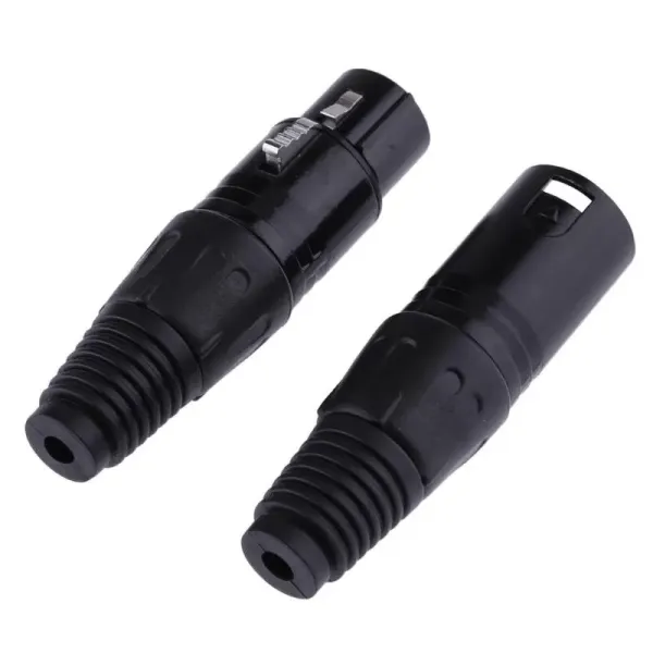 1 Pair XLR 3 Pin Female Jack/Male Plug Speaker Terminal Audio Microphone Audio Connector High Quality for Speaker DVD