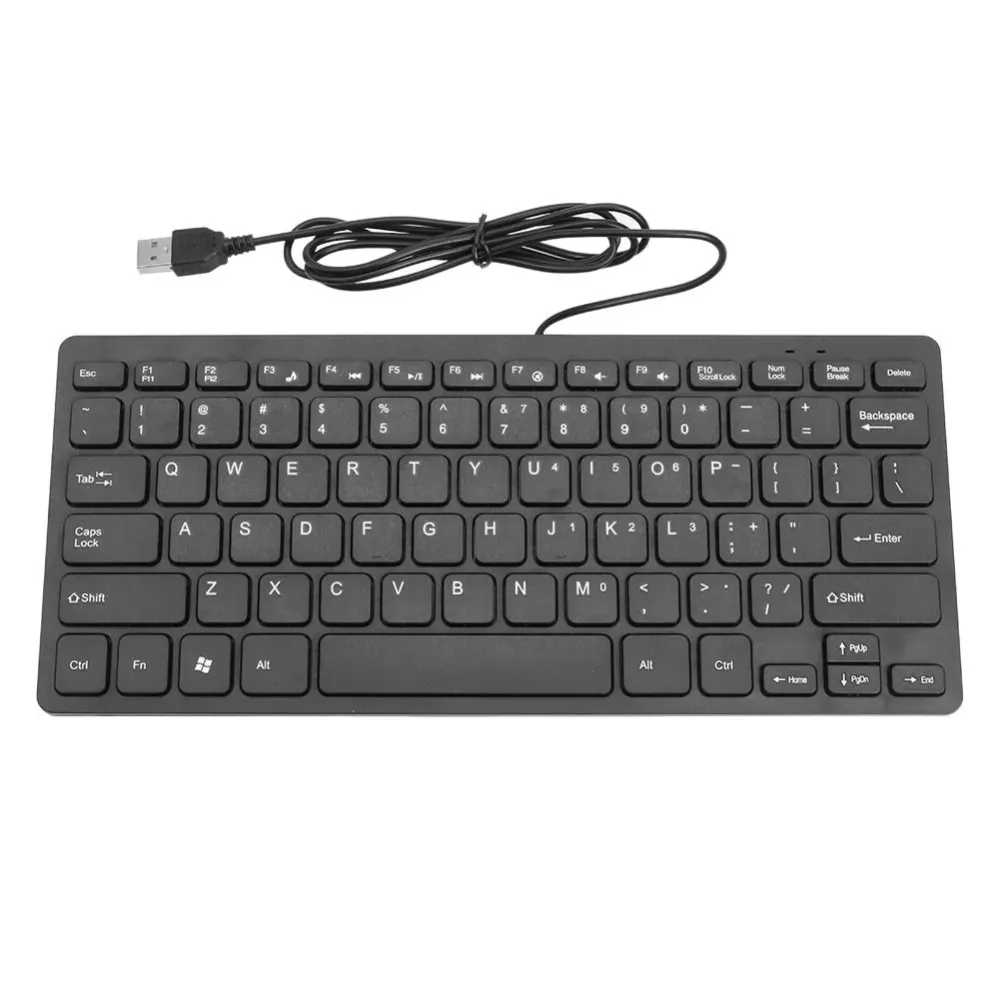 Hot Sale Keyboard Classic Delicate K1000 Super Slim USB Mini Multimedia Wired Keyboard 78 Keys Kaypad for Notebook