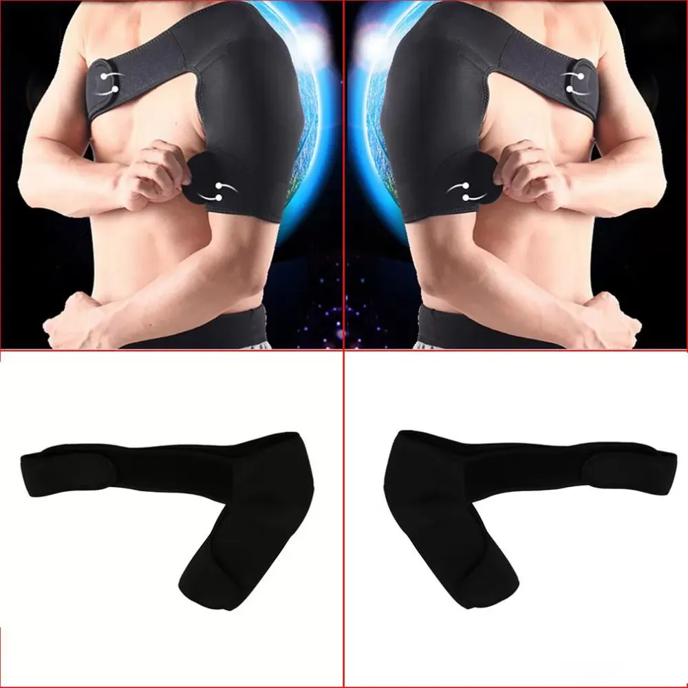 Right / Lift Neoprene Brace Dislocation Injury Arthritis Pain Shoulder Support Strap Ajustable for Sports Healing and Prevention