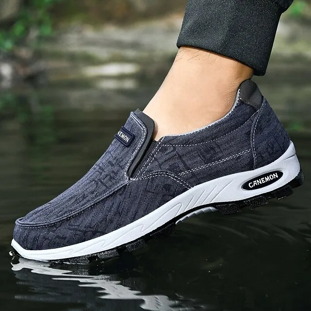 🔥Last Day Promotion 70% OFF 🎁 Men's Gray Slip-On Casual Outdoor Shoes - Breathable Non-Slip Lightweight Footwear