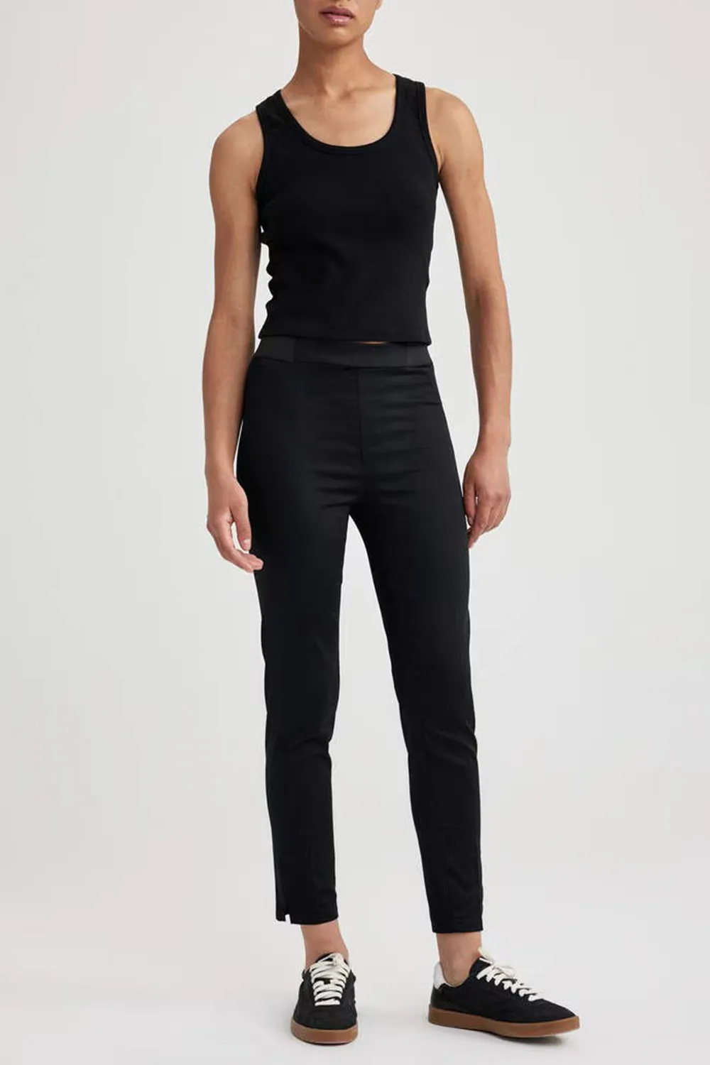 Valentina Sigaret Normal Waist Satin Trousers