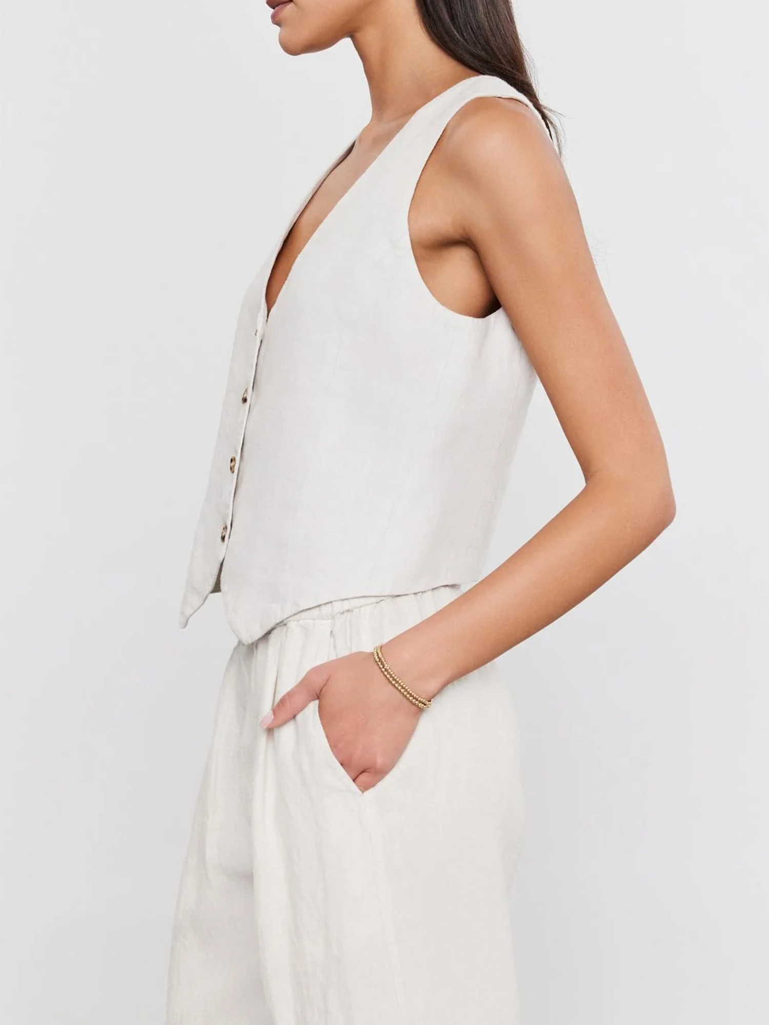 Mylie Heavy Linen Vest