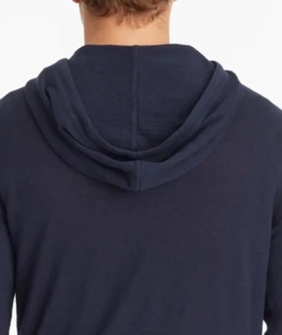 Black Button Down Men Sweatshirts