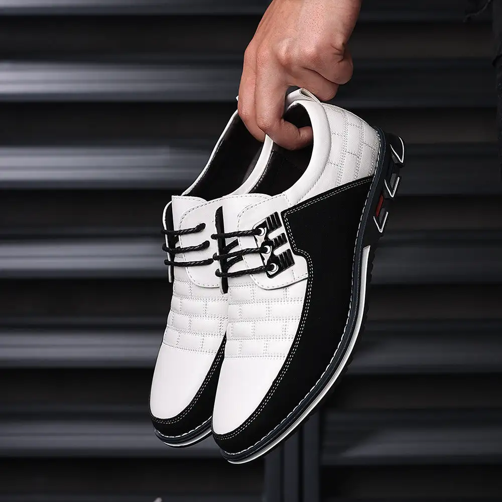 Oxford Derby™ Orthopedic White Leather Shoes