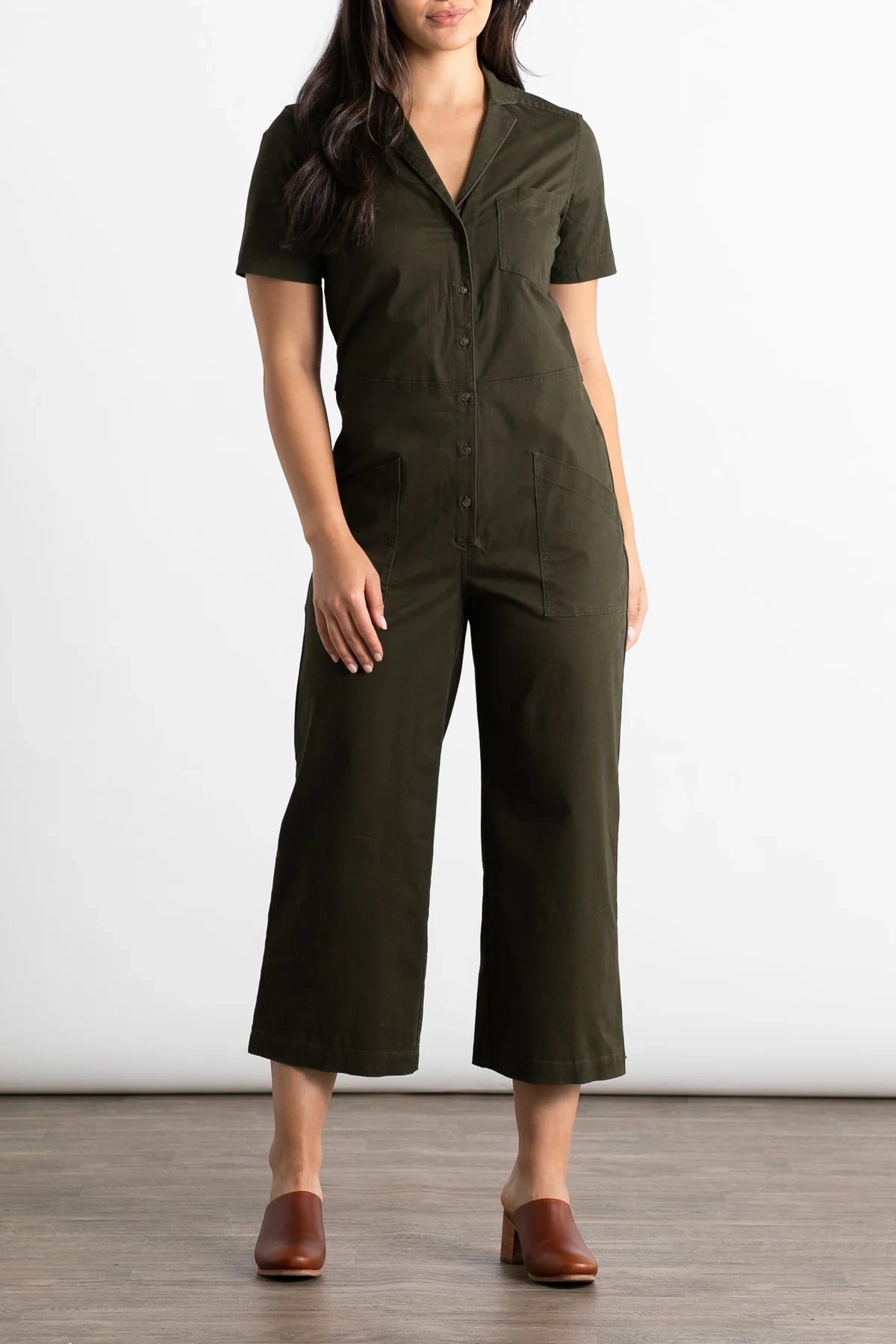 The Lou Utility V-neck Jumpsuit