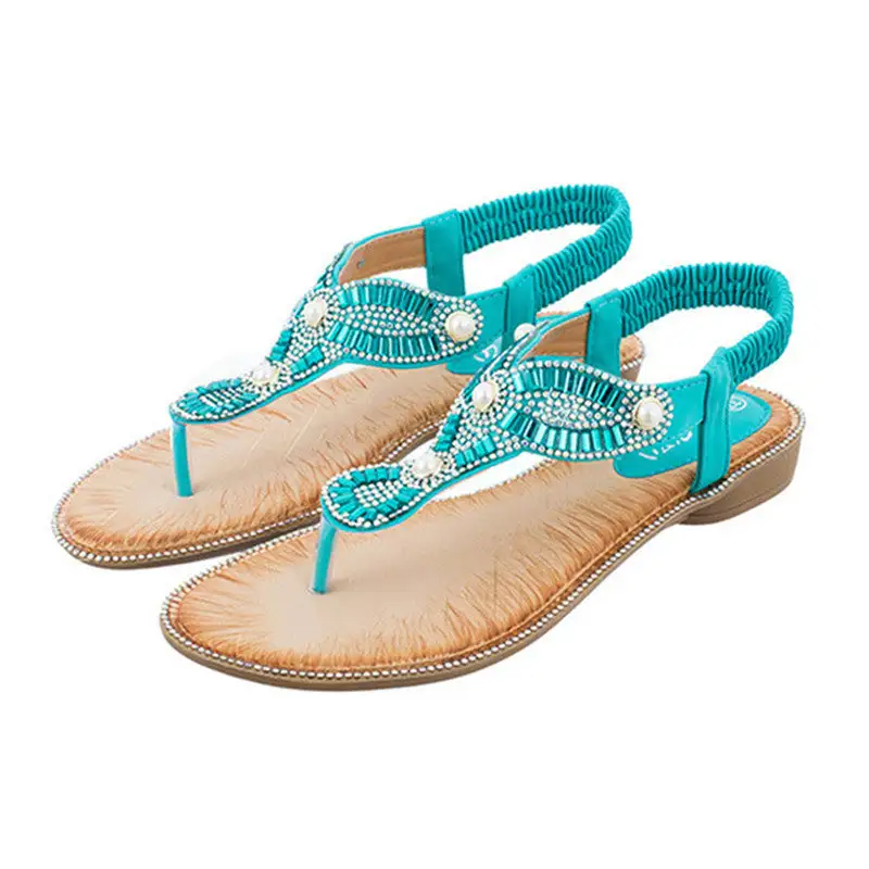 Cilool Ethnic Chain Pearl Sandals