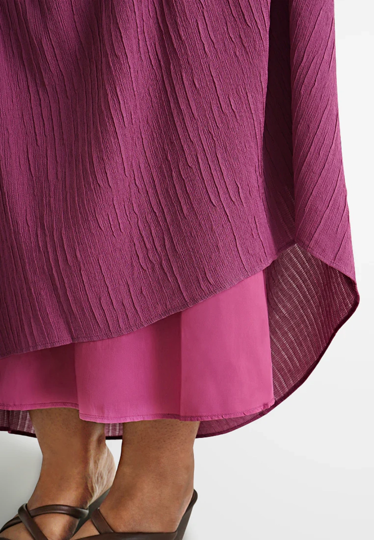 Solid color loose gift skirt