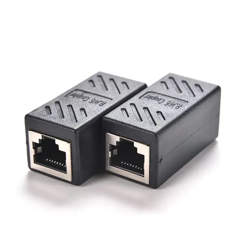 RJ45 Connectors RJ45 Coupler Female to Female RJ45 Cable Extender Newtwork Ethernet LAN Straight Modular Inline Plug Extension Joiner Adapter Cat 5 6