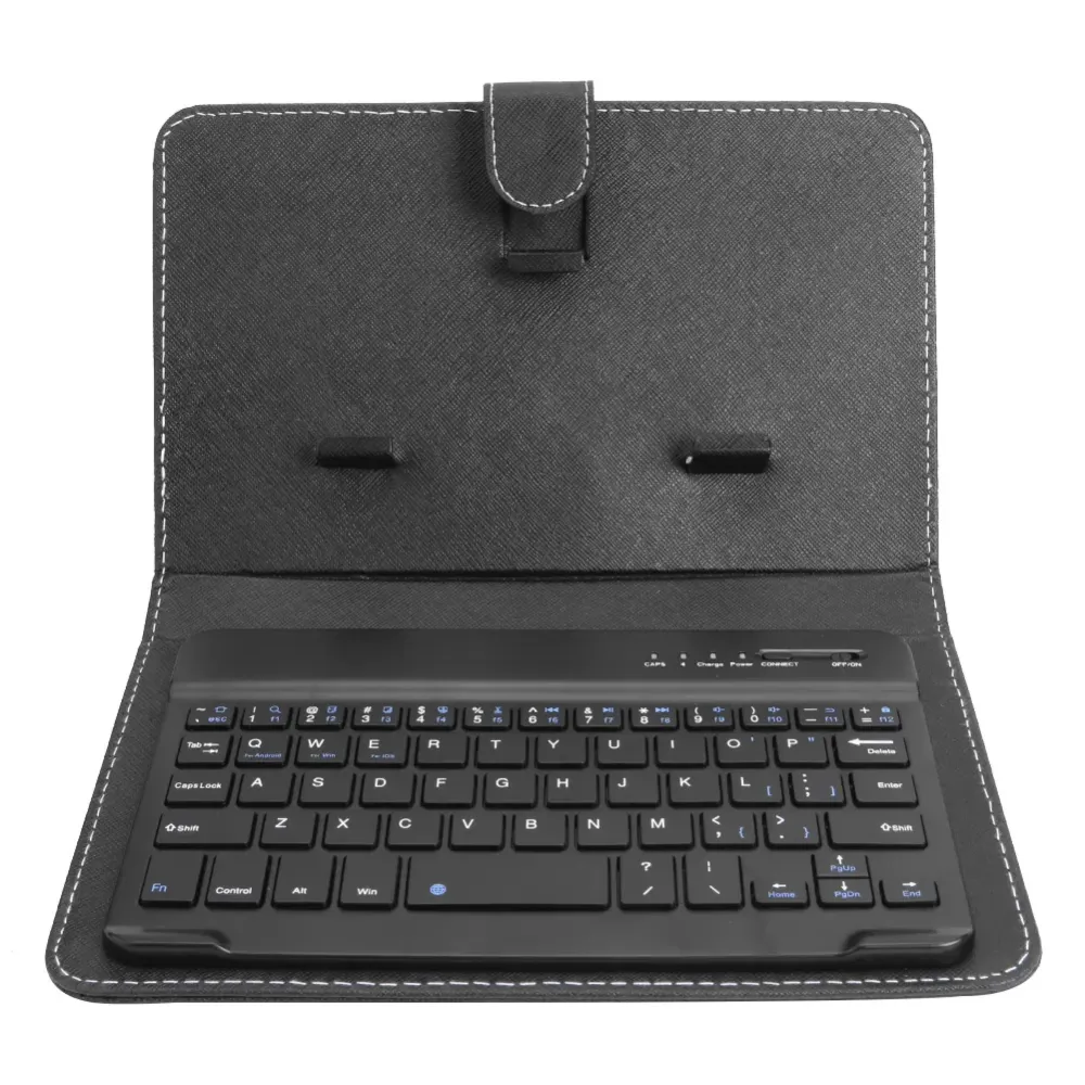 Portable PU Leather Wireless Keyboard Case for iPhone Protective Mobile Phone with Blueooth Keyboard For IPhone 6 7 Smartphone