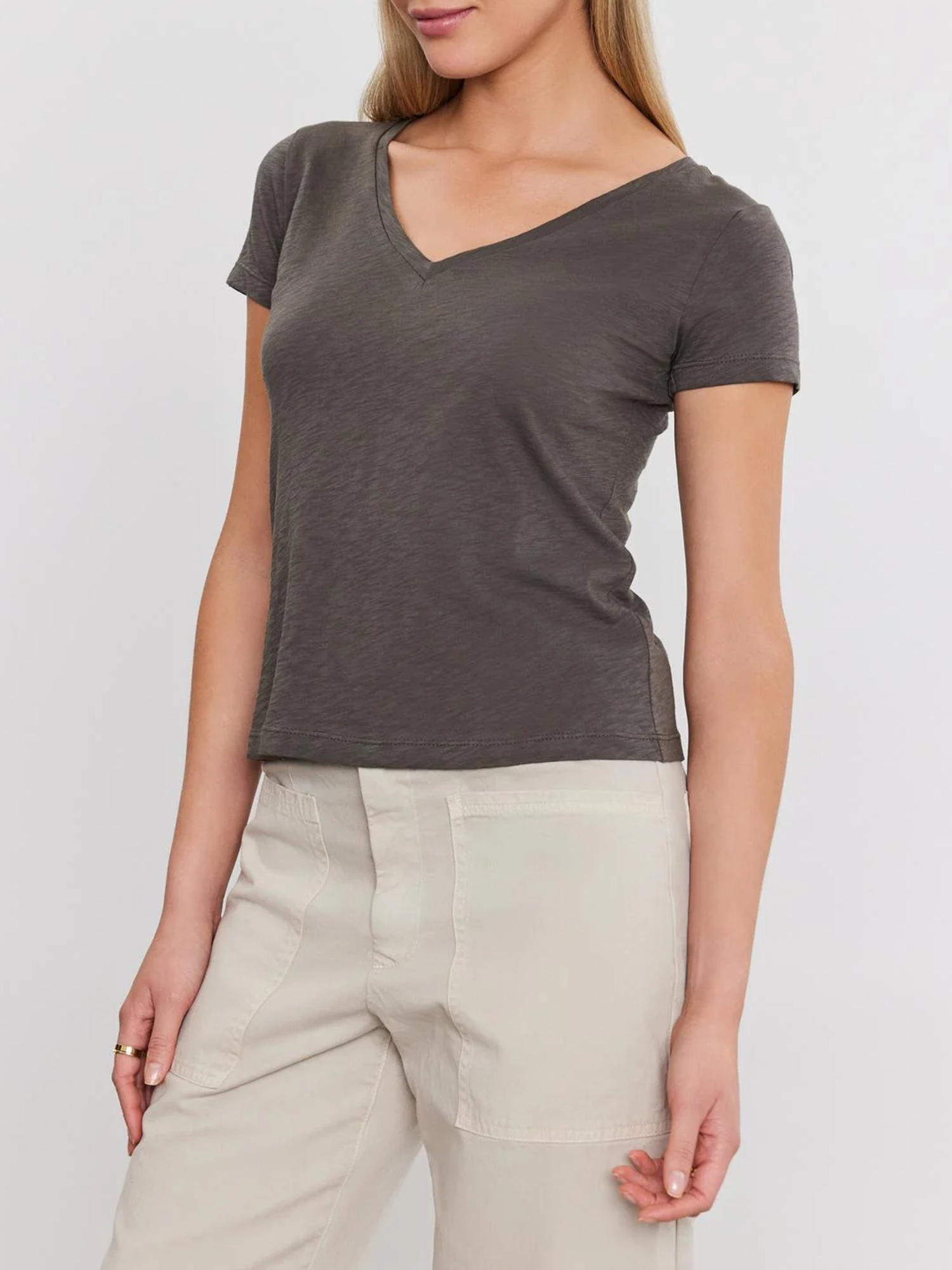 Eliah V-neck Cotton Tee