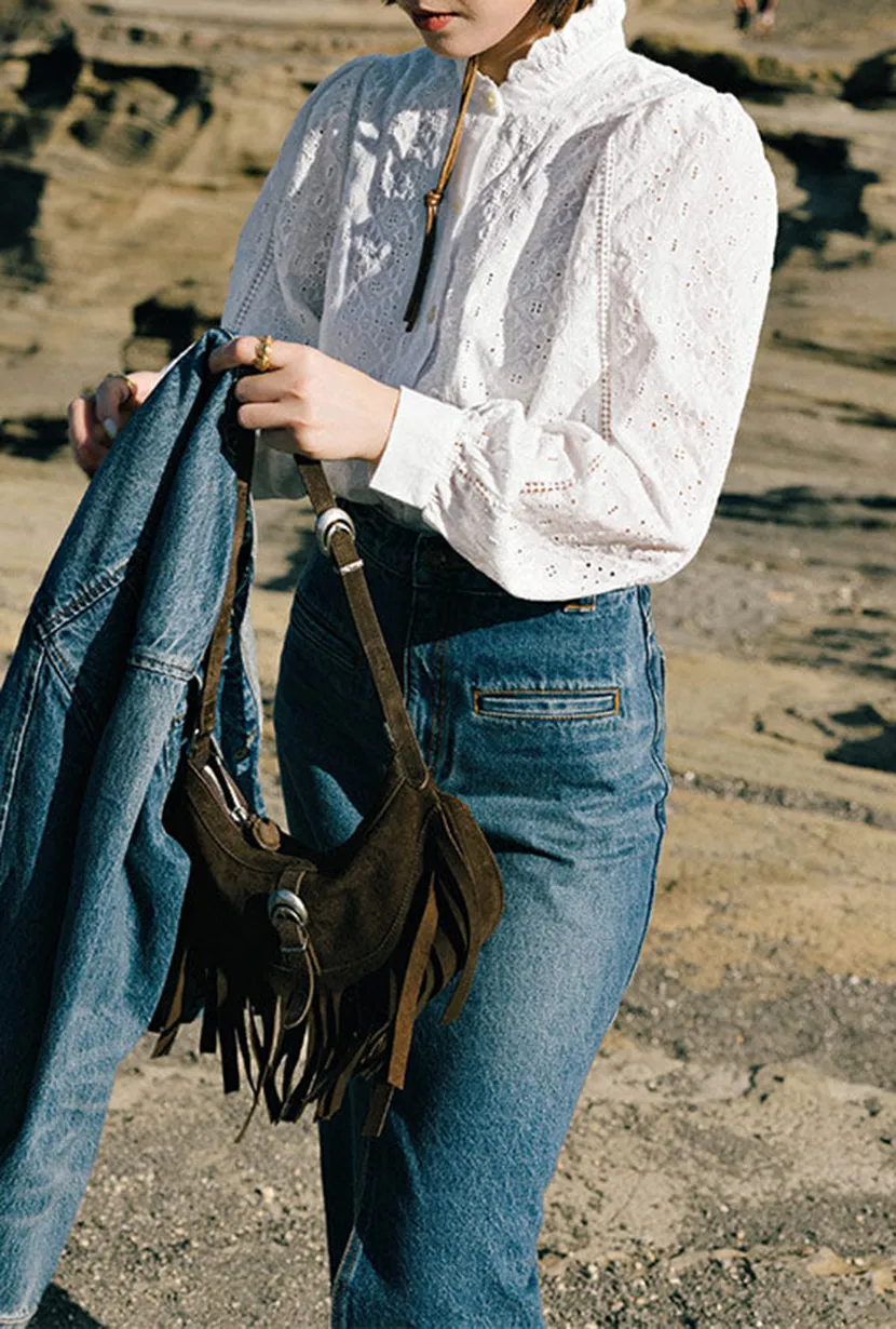 Tilly Cotton Blouse - Ivory