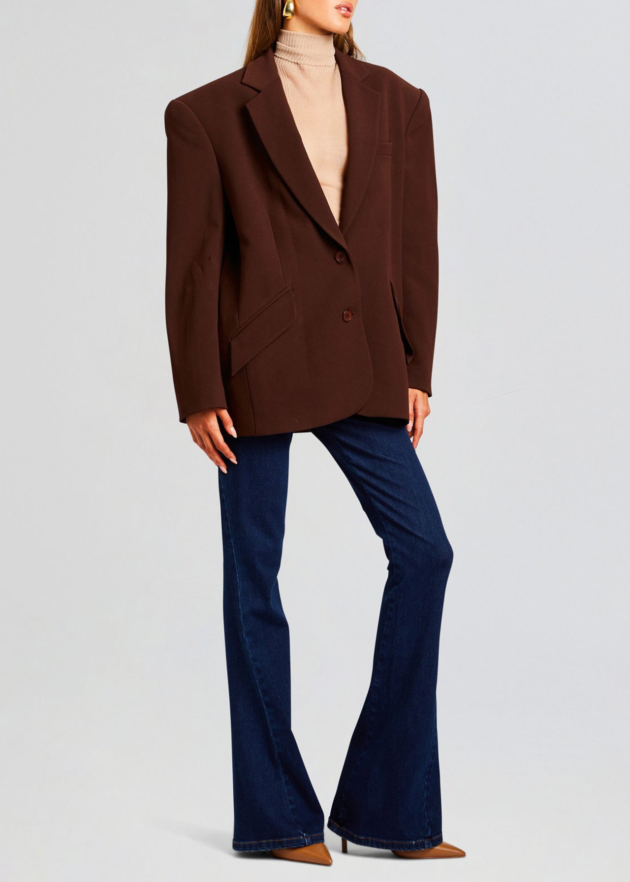 Linen Adel Oversized Dad Blazer