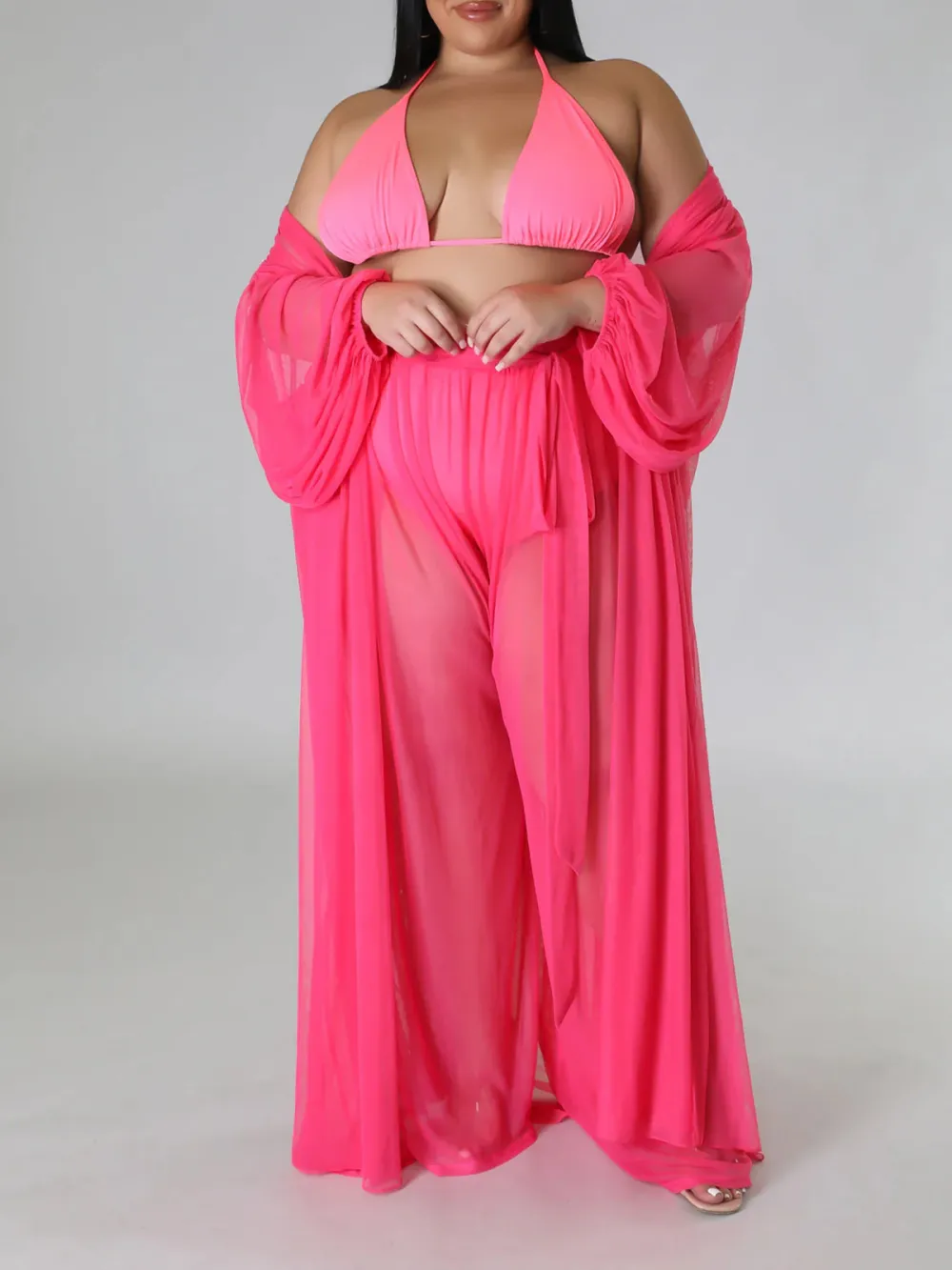 Women'S Fashion Plus-Size Tulle Suit