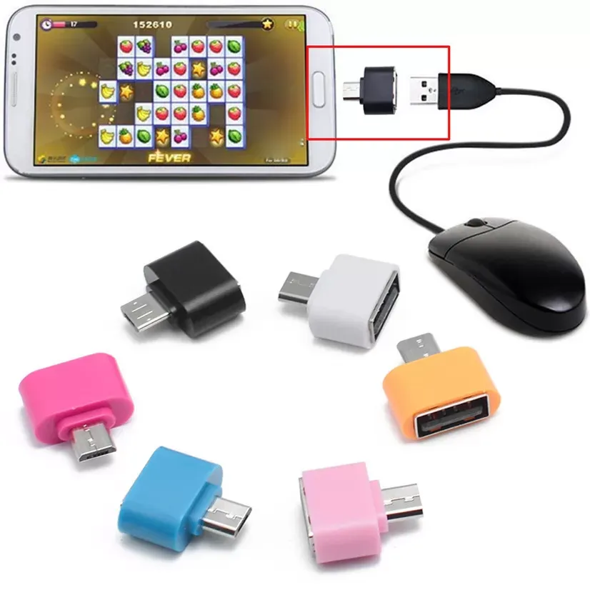 Micro USB To USB OTG Mini Adapter Converter For Android SmartPhone Computer Accessories