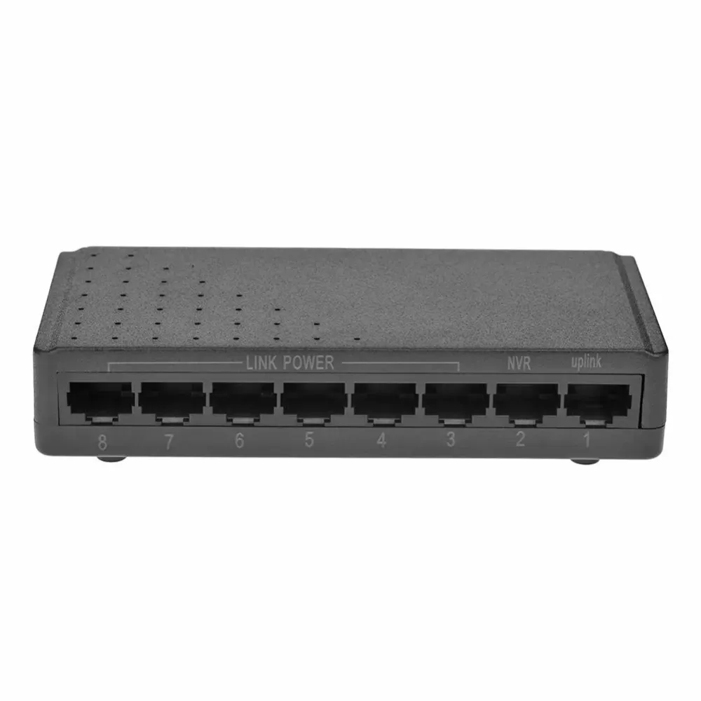 Monitoring dedicated POE Switch Board 8 Ports 6+2 PoE Switch Injector Power Over Ethernet without Power Adapter