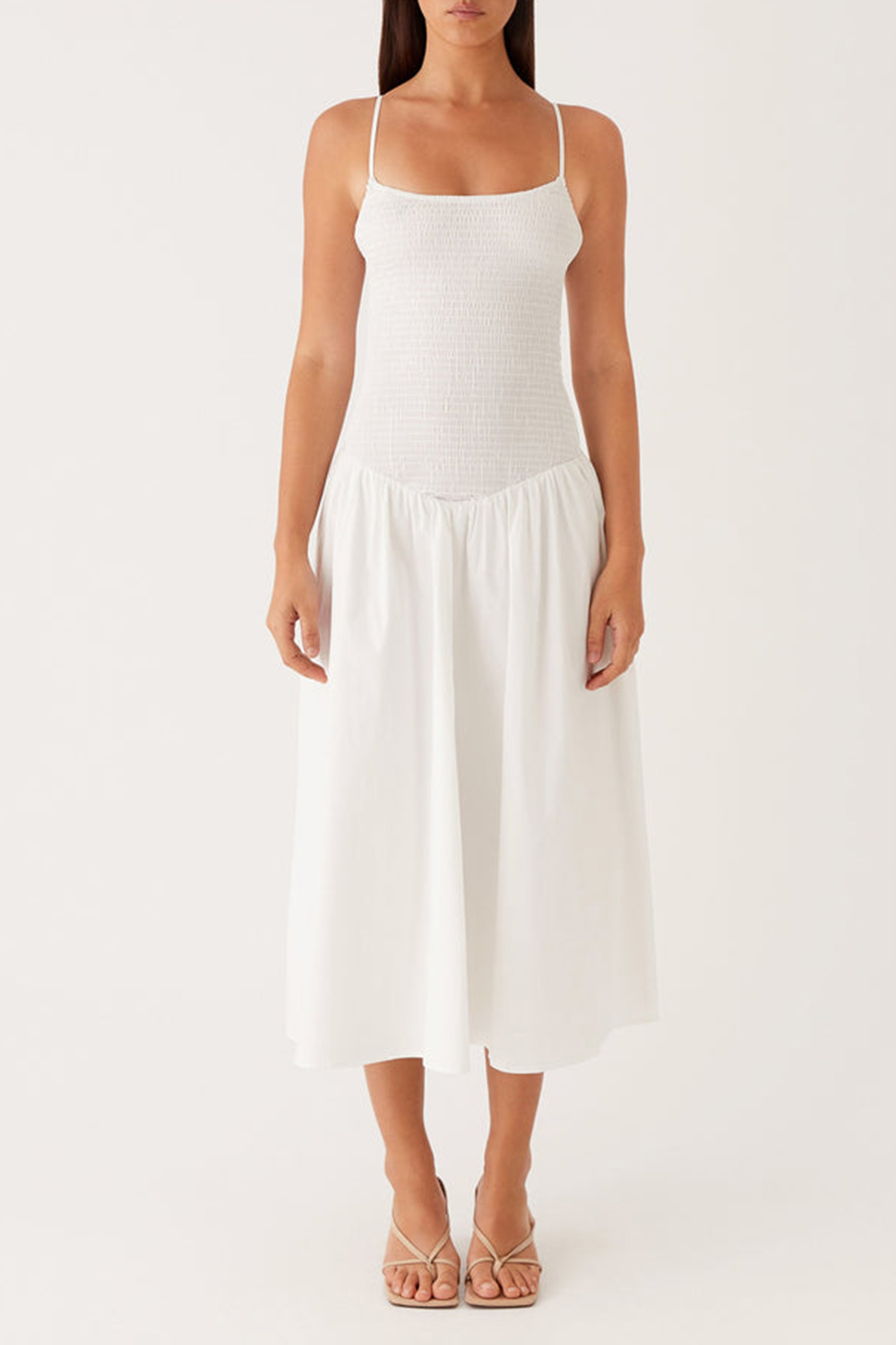 Natalyi Midi Dress - White