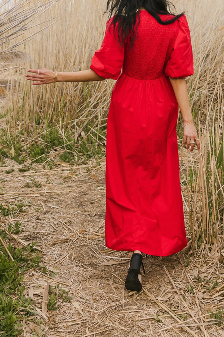 CASSIA CORSET DRESS IN RED