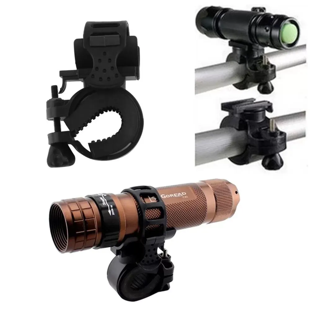 The flashlight stents 360 Degree Cycling Bike Mount Holder for LED Flashlight Torch Clip Clamp