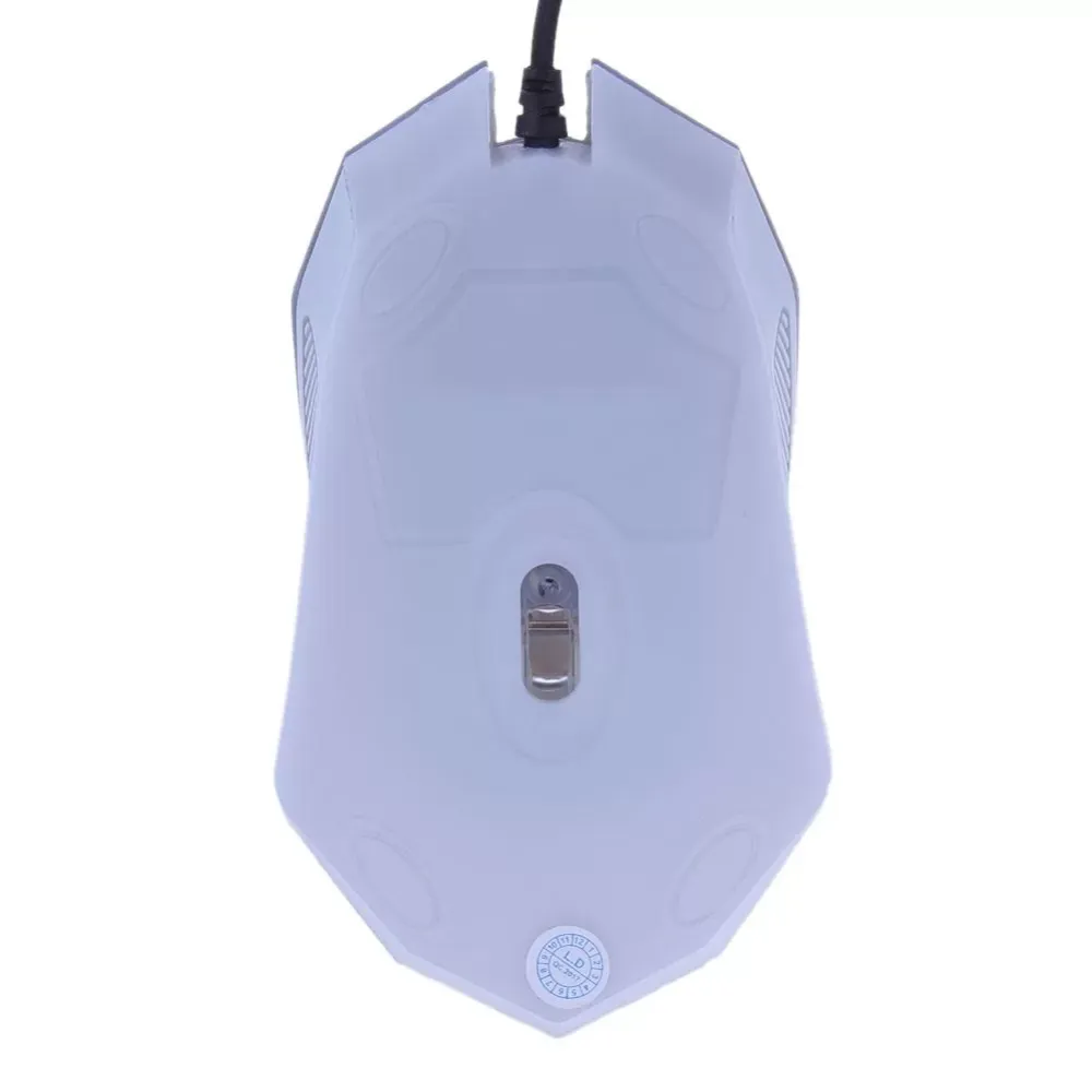 Colorful backlight USB 3-button home game office wired mouse, photoelectric 2400dpi, suitable for laptop and desktop