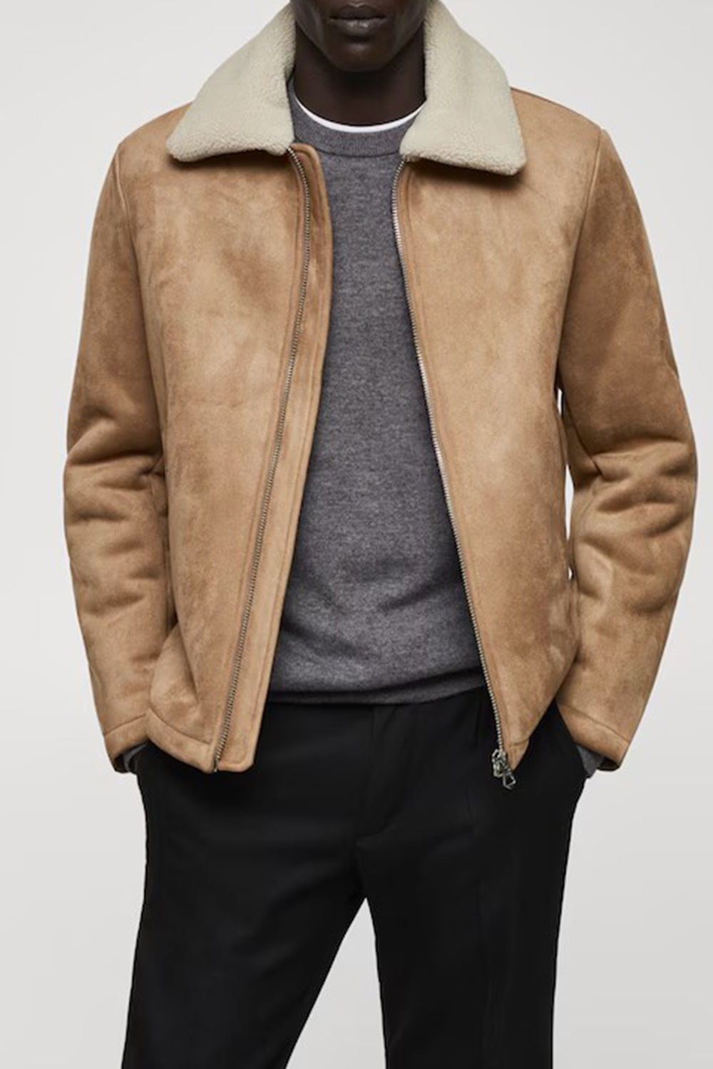 Shearling-lined jacket