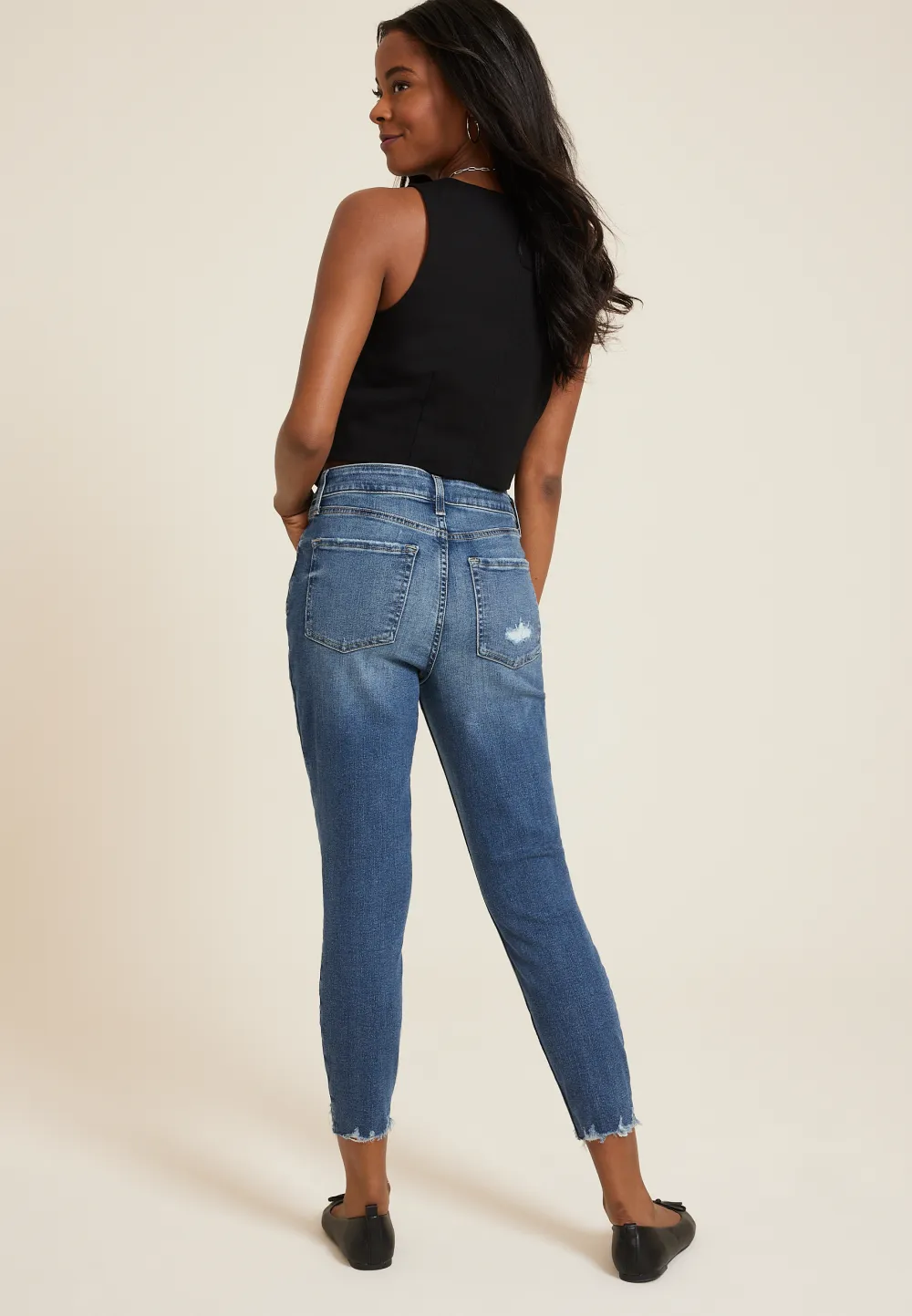 m jeans by maurices™ Dark High Rise Super Skinny Cropped Jean