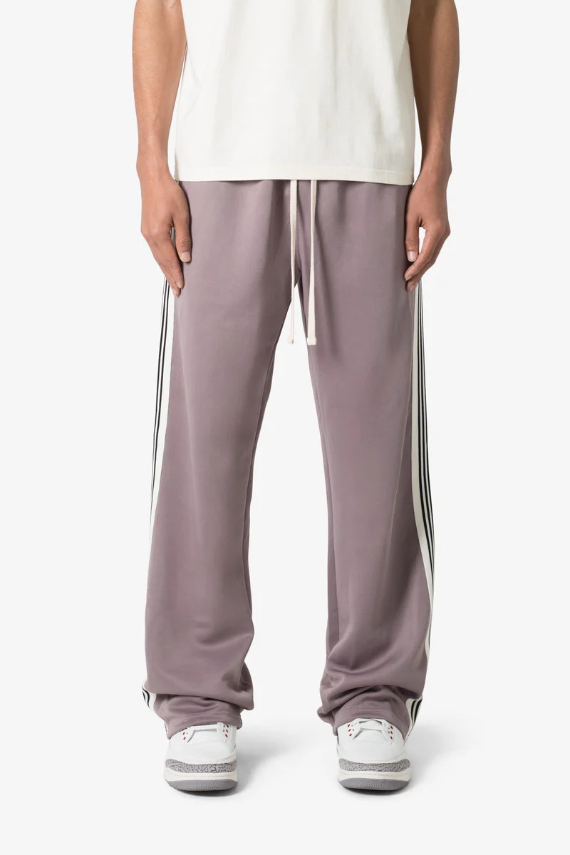 TRICOT SIDE STRIPE LOOSE SLIGHT STRETCH PANTS