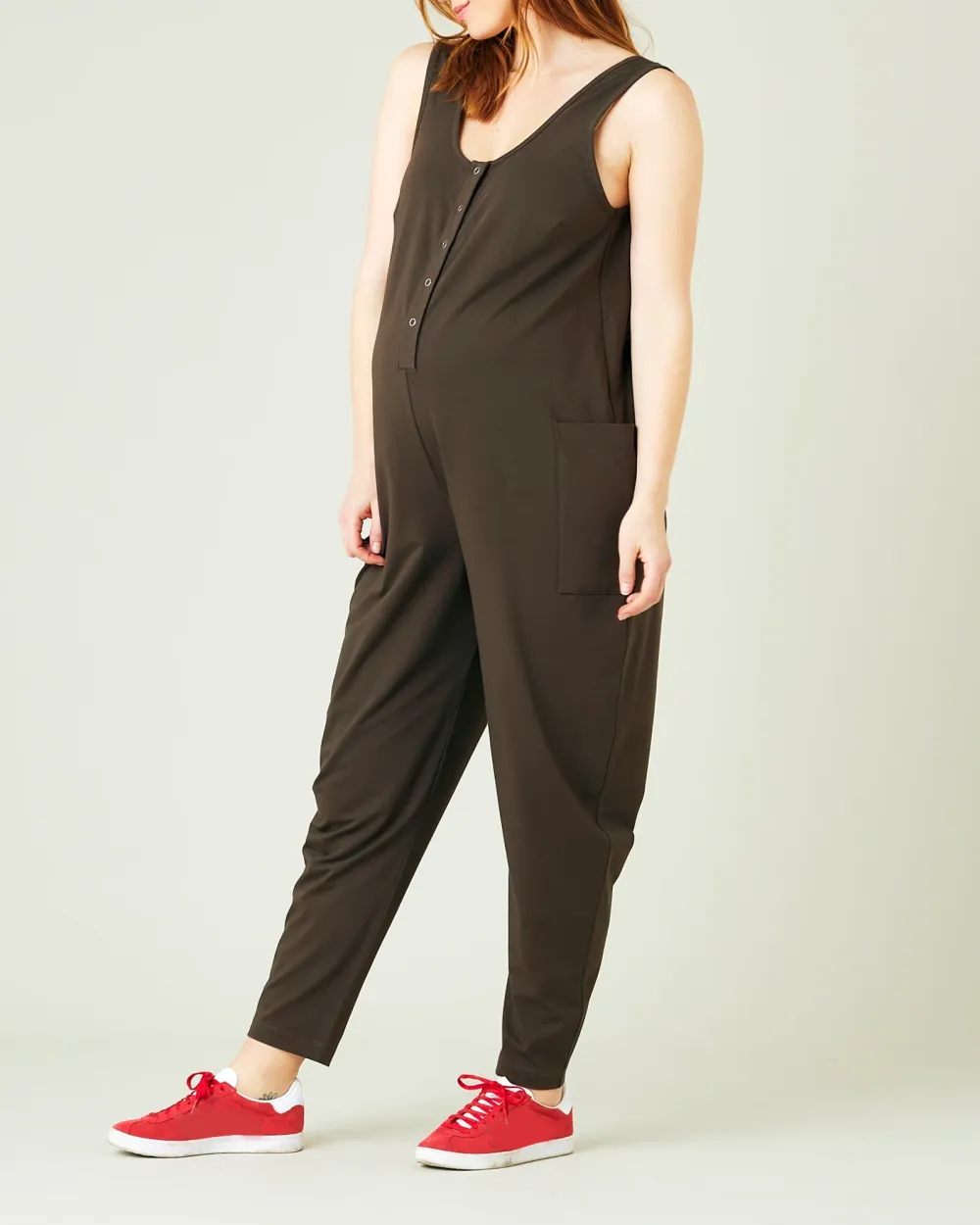 COCOA COTTON JERSEY JUMPSUIT