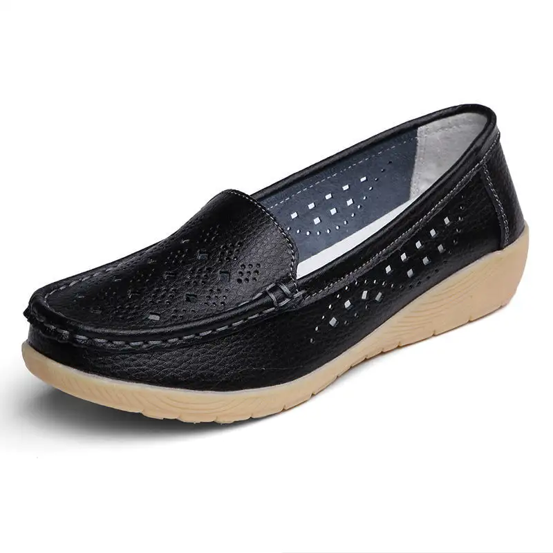 Cilool Slip on loafers Casual Hollowed Out.Women Shoes