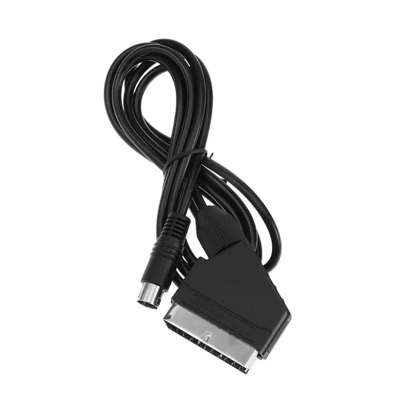 1.8m Length RGB/RGBS SCART OFC Adapter Cable for SEGA MD2 Game Console