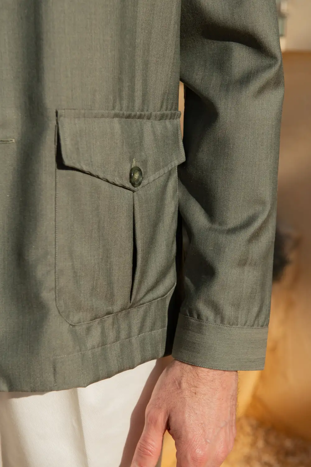 Green Solaro Safari Jacket