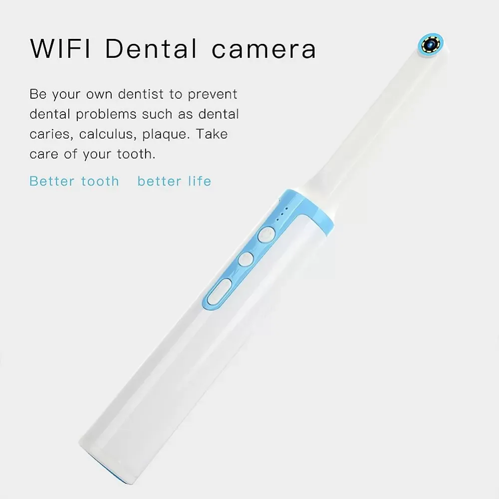 High Definition Oral EndoscopeCompact Waterproof P10 WiFi Dental Camera Intraoral Endoscope for Dentist Oral Real-time Video