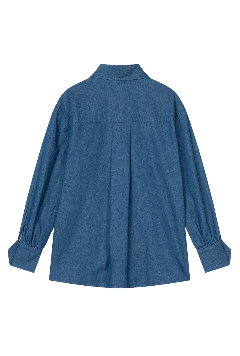 Vincent Blouse - Denim Blue