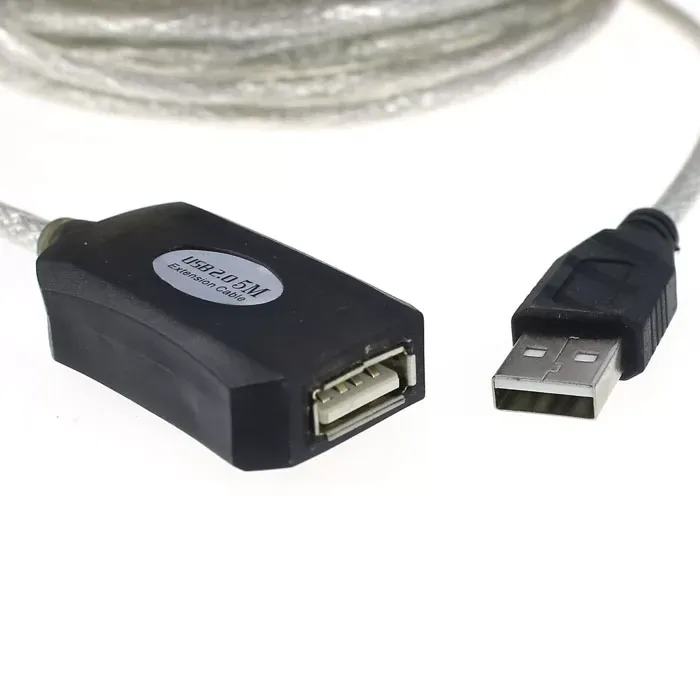 5M 10M 15M 20M 25M USB Active Repeater Cable Extension Lead 480Mbps For Computer Plug Extender with Chipset Inside