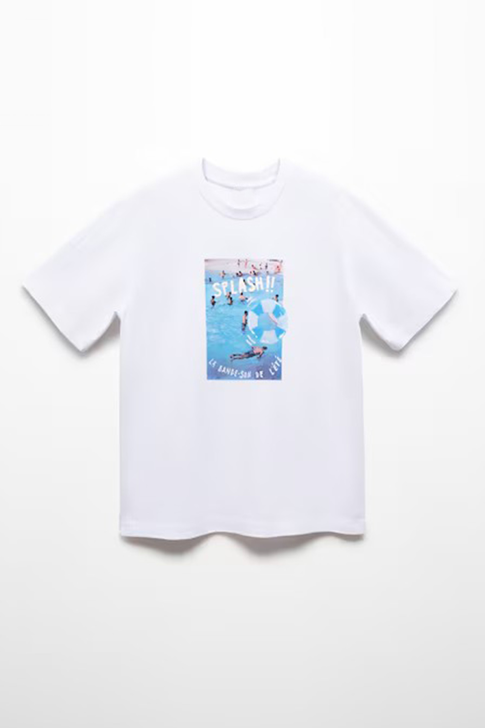 Cotton printed t-shirt with drawing