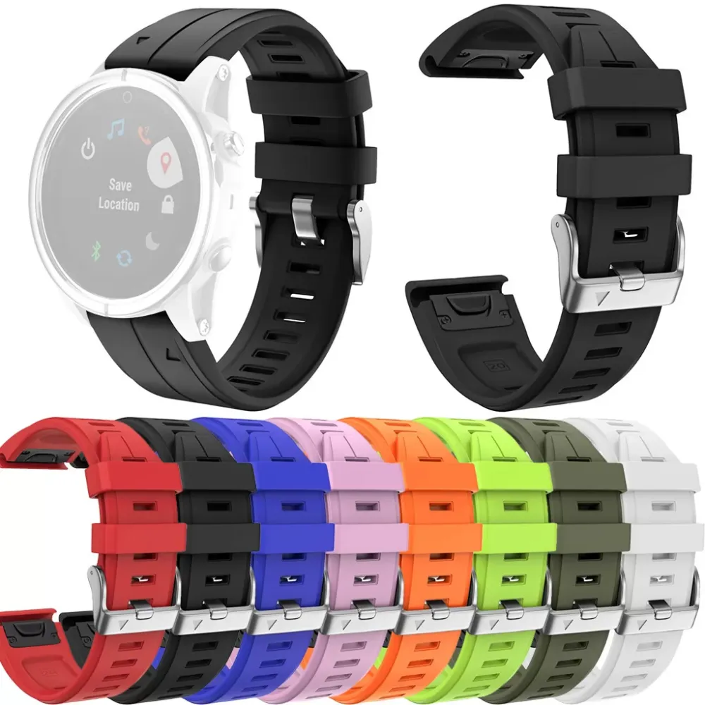 Sport Silicone Replacement Watch Band Strap for Gamin Fenix5S /Fenix5S plus Quick Release SmartWatch Support Accessories