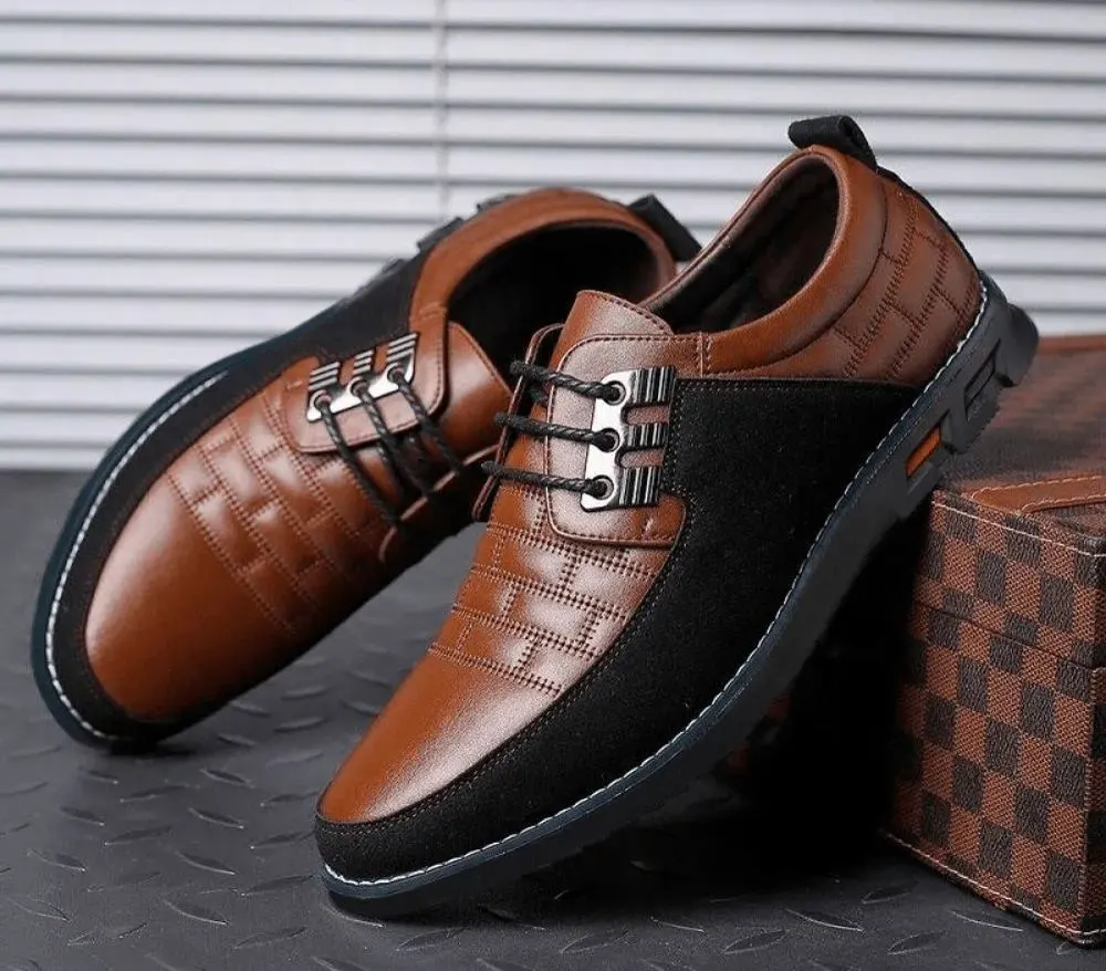 Oxford No-Stripe™ Orthopedic Leather Shoes