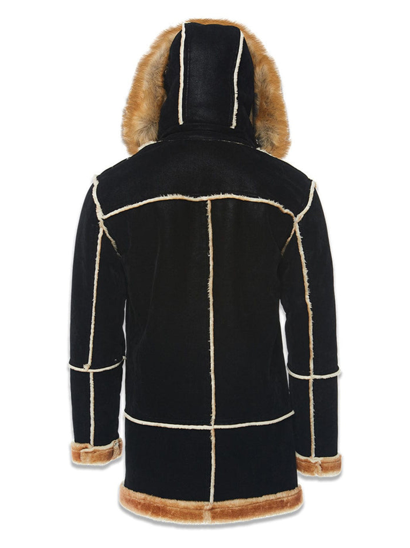 Men's Black Shearling Jacket