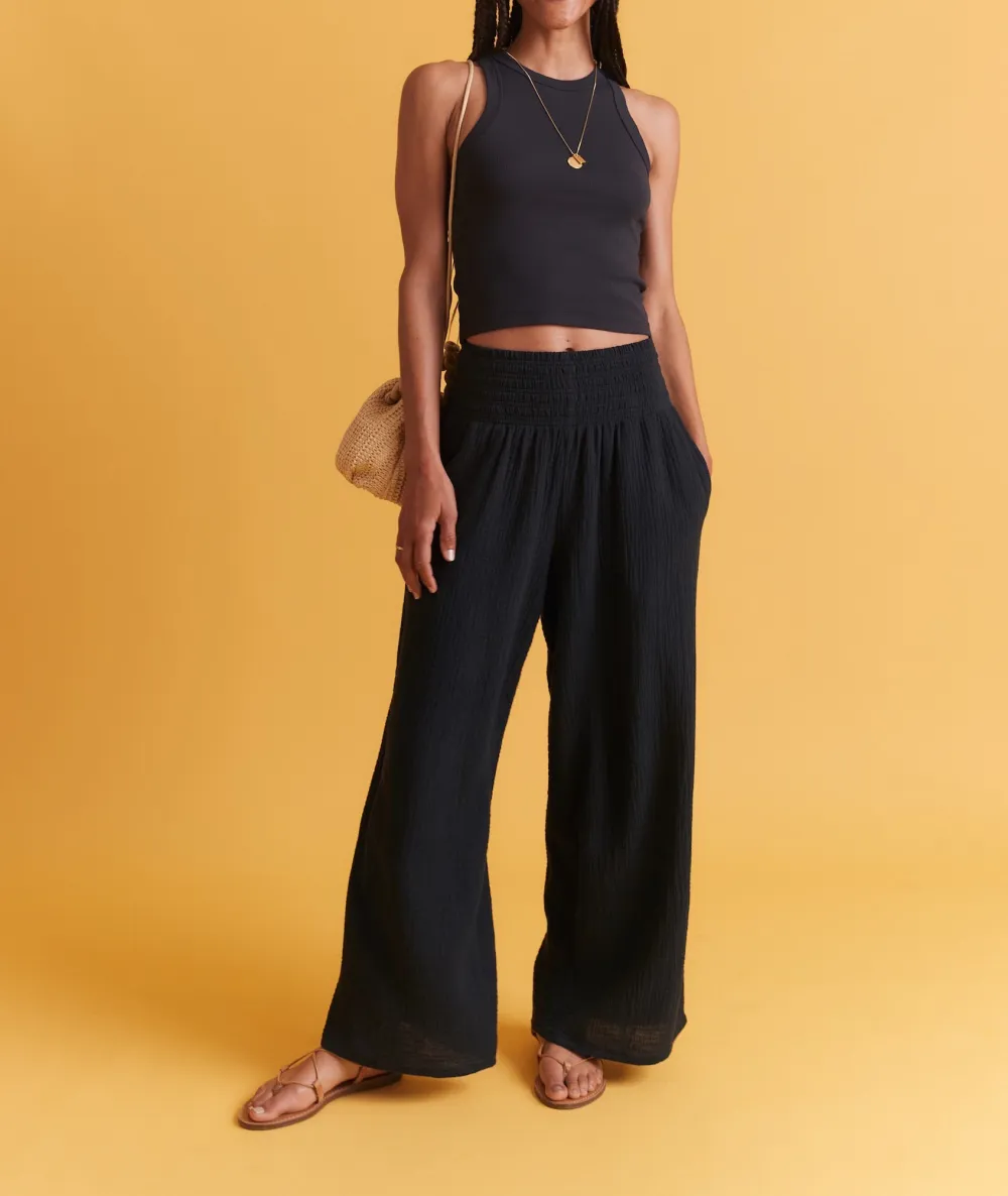 Sophia Double Cloth Palazzo Pant