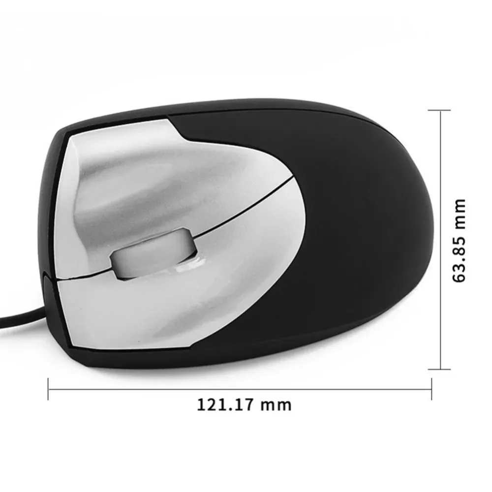 Durable Wired Mouse Classic Delicate 3 Buttons USB Wired 1000 DPI Optical Vertical Office Mouse for Desktop Laptop