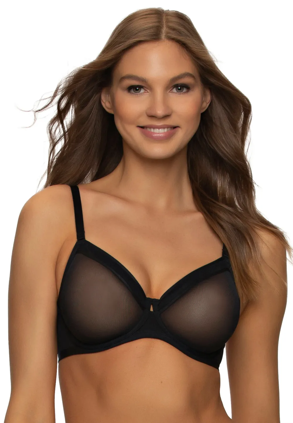 Felina Ethereal Sheer Mesh Unlined Underwire Bra