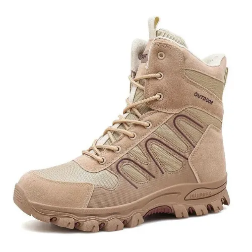 Men's Outdoor Tactical Hiking Boots Non-Slip Breathable Work Boots