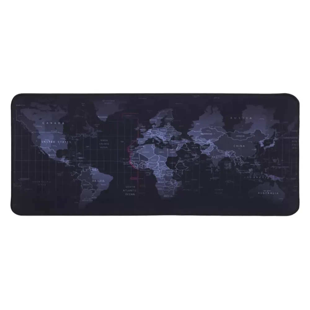 Large Gaming Mouse Pad Wide Scope of Application Simplicity World Map Mousepad Anti-slip Natural Rubber Mouse Mat Pad