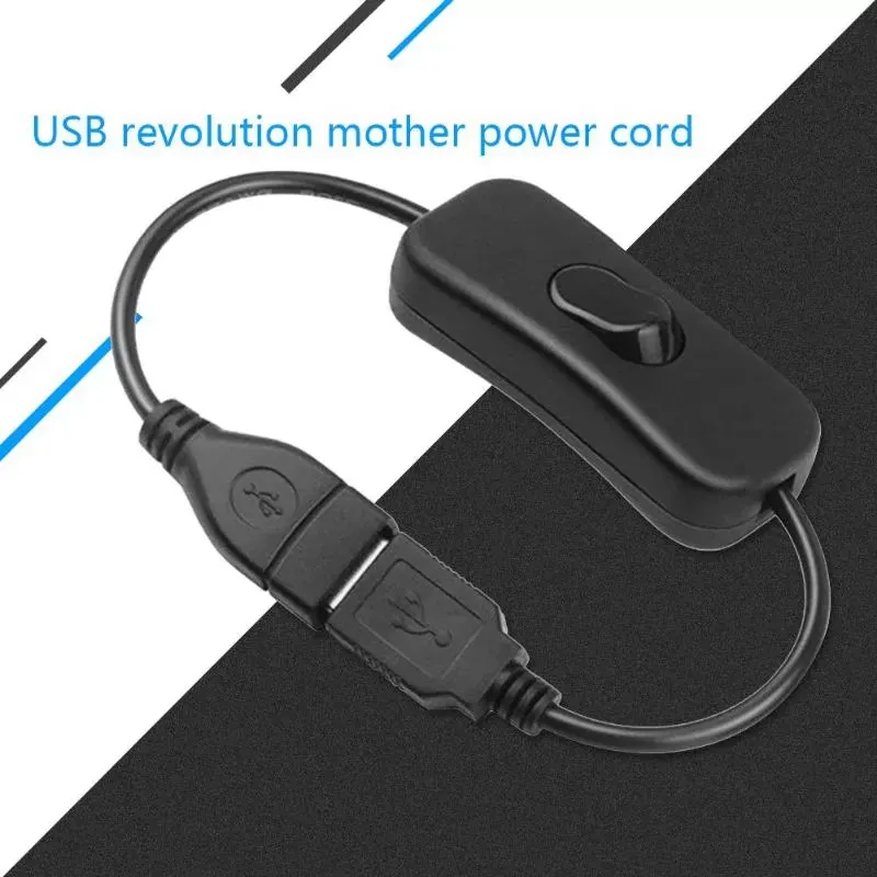 USB ON OFF Switch USB 2.0 Male to Female Extension Extender Cable 2A 28cm Copper Plastic Cables for LED lamps/DC power/Usb Fan