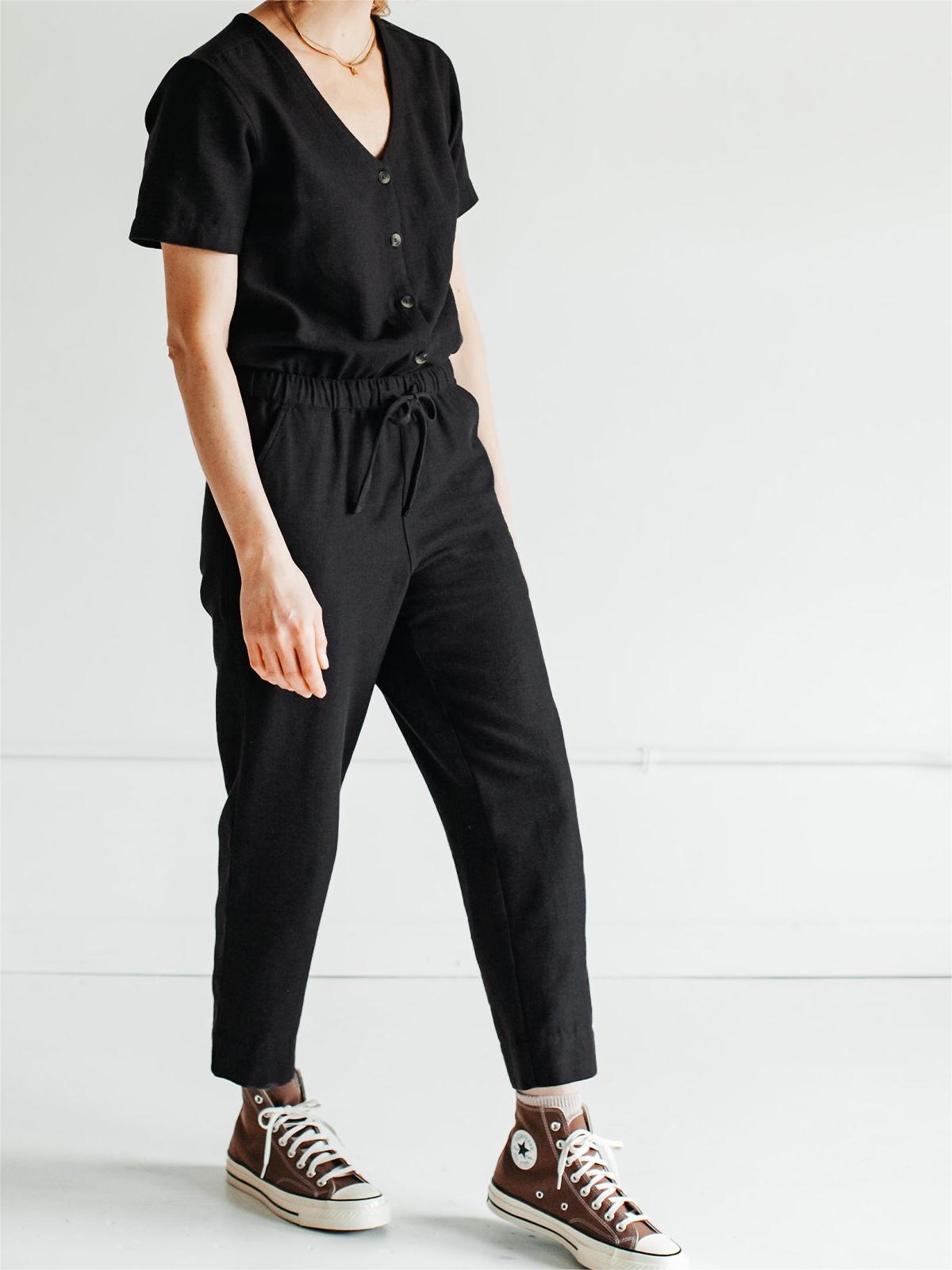 The Thea Black Jumpsuit