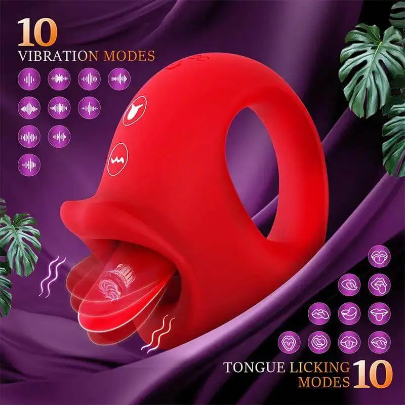 Honey Tongue 10 Frequency Vibrating Masturbator